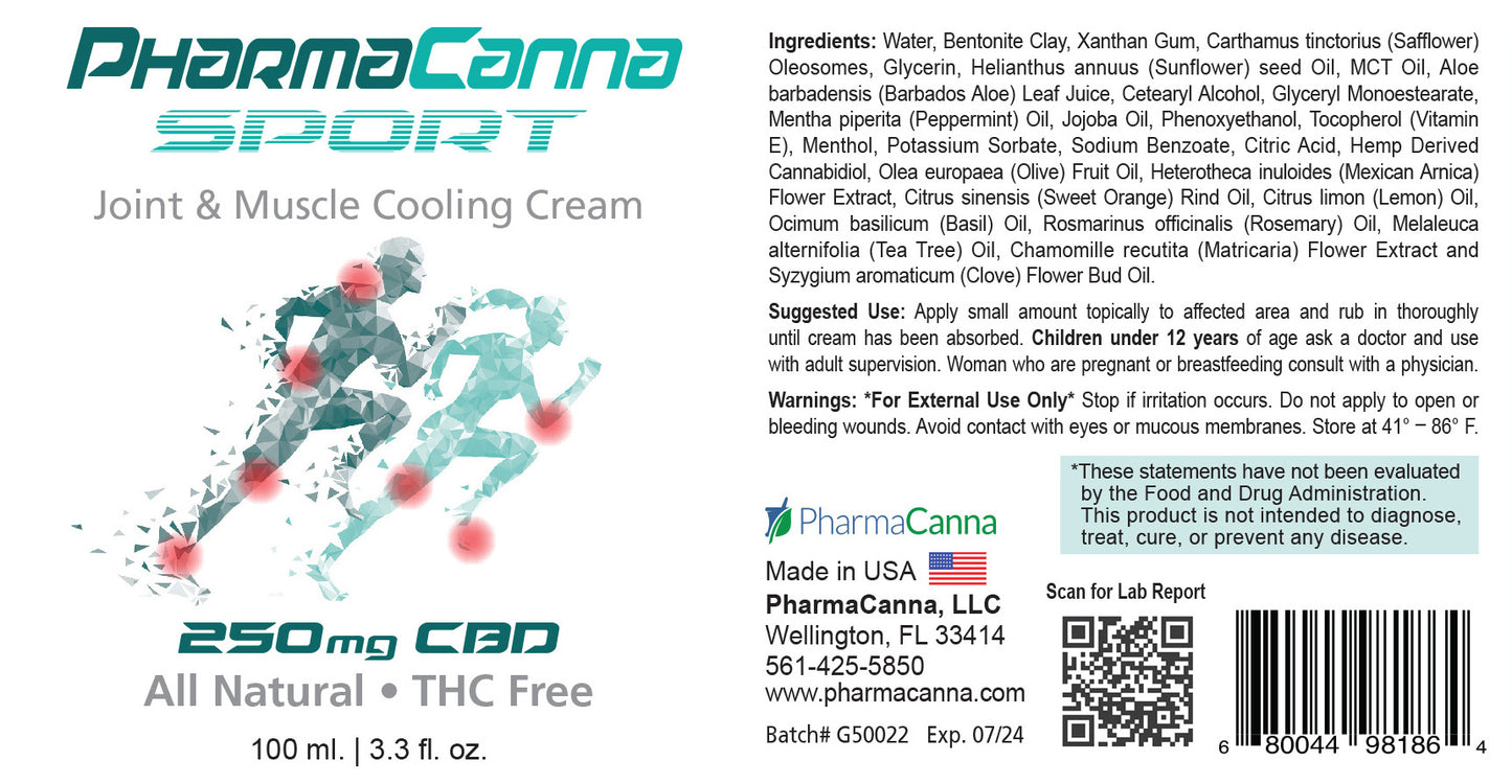 Joint and Muscle Cooling Cream