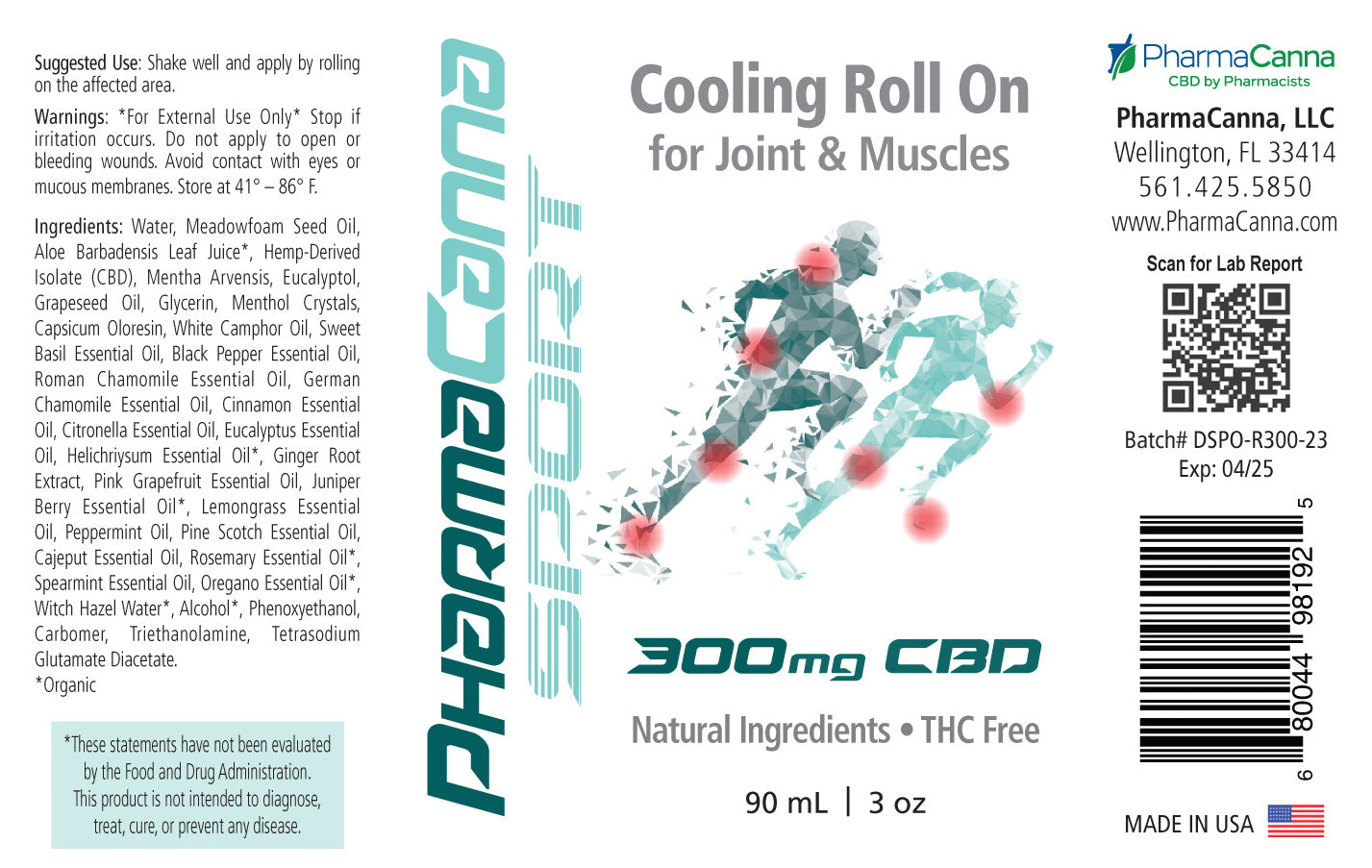 Cooling Roll on for Joint & Muscles