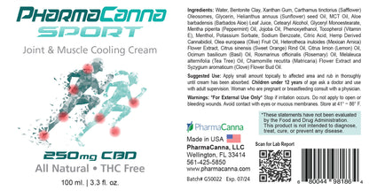 Joint and Muscle Cooling Cream